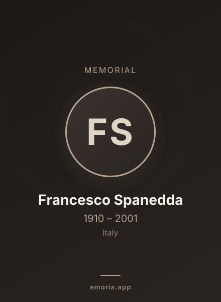 Memorial portrait of Francesco Spanedda