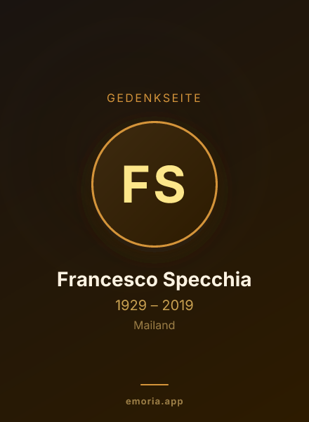 Gedenkportrait von Francesco Specchia