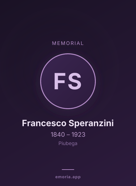 Memorial portrait of Francesco Speranzini