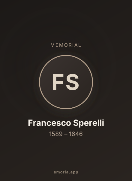 Memorial portrait of Francesco Sperelli