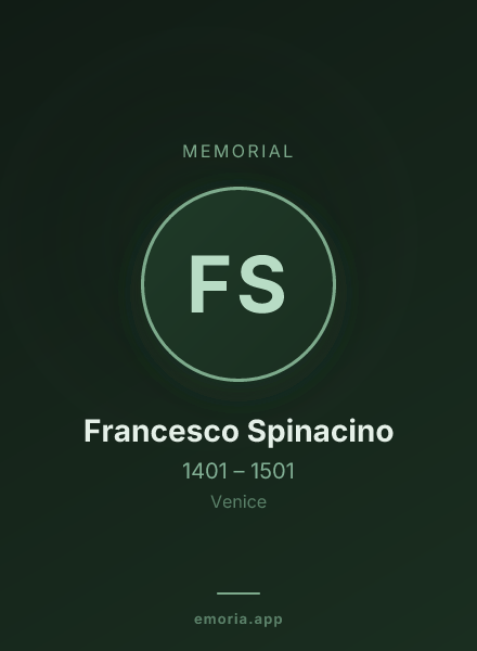 Memorial portrait of Francesco Spinacino