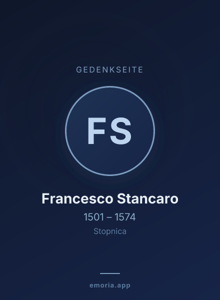 Gedenkportrait von Francesco Stancaro
