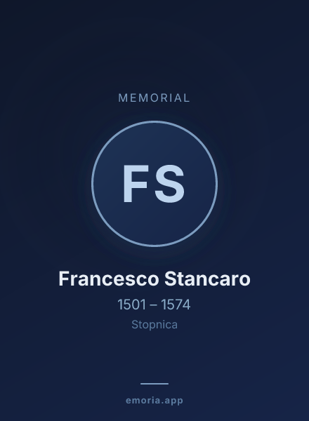 Memorial portrait of Francesco Stancaro