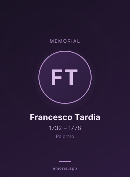 Memorial portrait of Francesco  Tardia