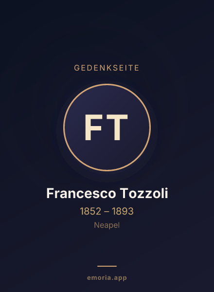 Gedenkportrait von Francesco Tozzoli