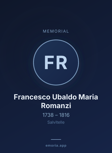 Memorial portrait of Francesco Ubaldo Maria Romanzi