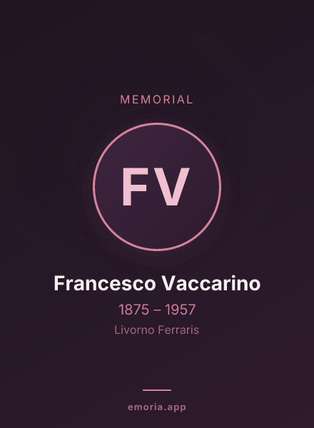 Memorial portrait of Francesco Vaccarino