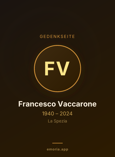 Gedenkportrait von Francesco Vaccarone