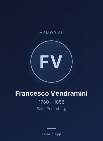 Memorial portrait of Francesco Vendramini