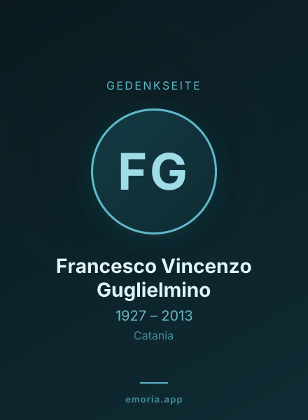 Gedenkportrait von Francesco Vincenzo Guglielmino