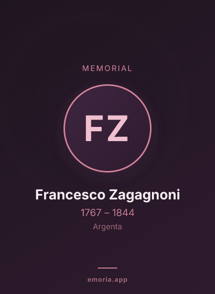 Memorial portrait of Francesco Zagagnoni