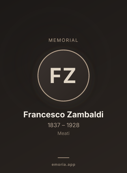 Memorial portrait of Francesco Zambaldi