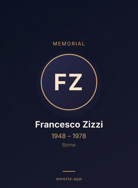 Memorial portrait of Francesco Zizzi