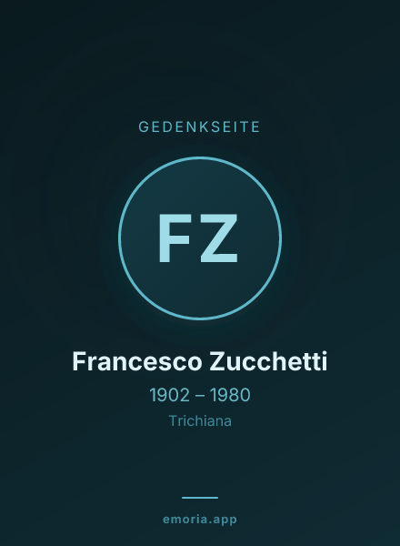Gedenkportrait von Francesco Zucchetti