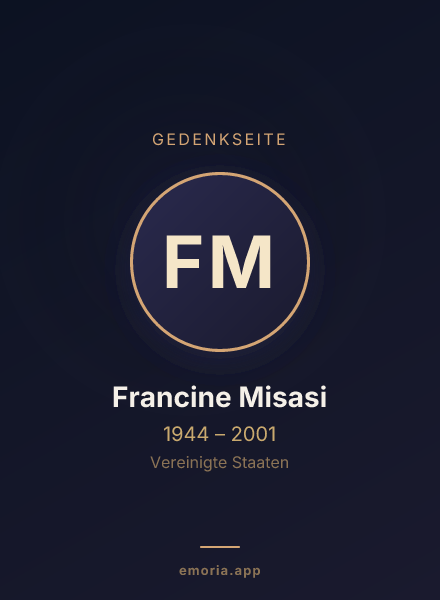 Gedenkportrait von Francine Misasi