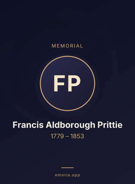 Memorial portrait of Francis Aldborough Prittie