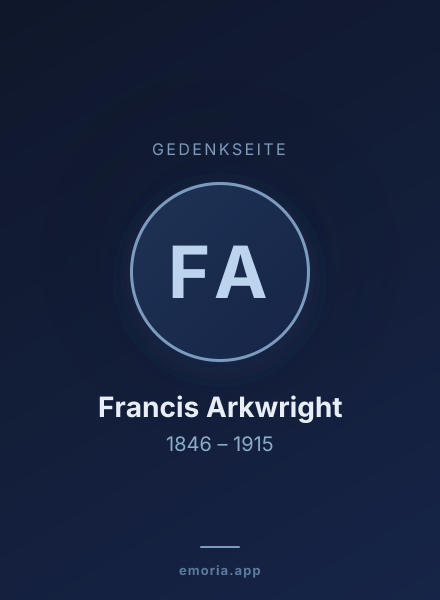 Gedenkportrait von Francis Arkwright