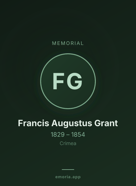 Memorial portrait of Francis Augustus Grant