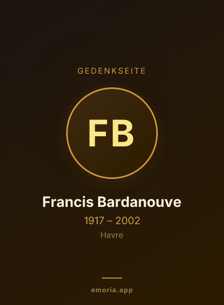 Gedenkportrait von Francis Bardanouve