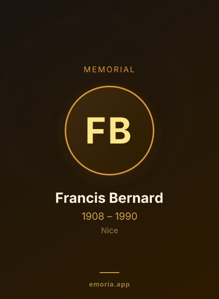 Memorial portrait of Francis Bernard
