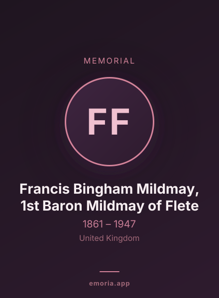 Memorial portrait of Francis Bingham Mildmay, 1st Baron Mildmay of Flete