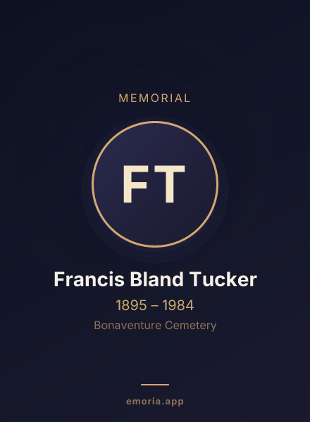 Memorial portrait of Francis Bland Tucker