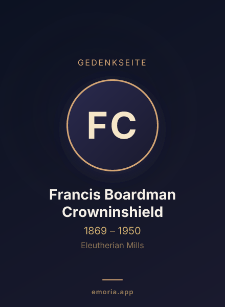 Gedenkportrait von Francis Boardman Crowninshield
