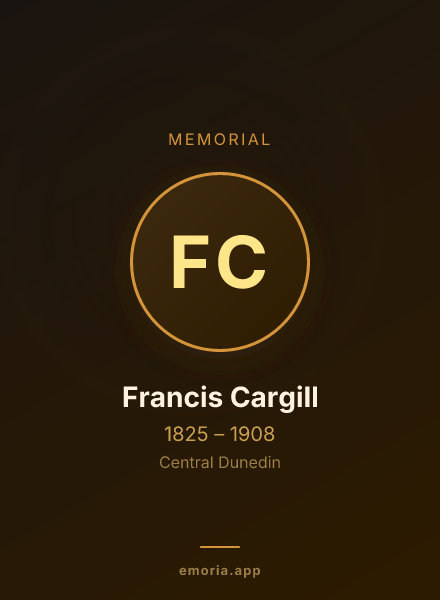 Memorial portrait of Francis Cargill