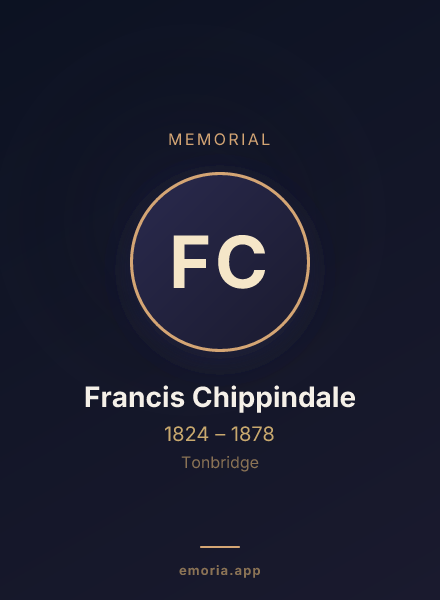 Memorial portrait of Francis Chippindale
