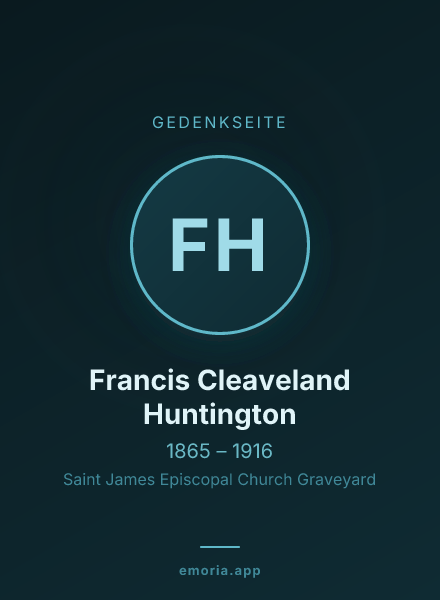 Gedenkportrait von Francis Cleaveland Huntington