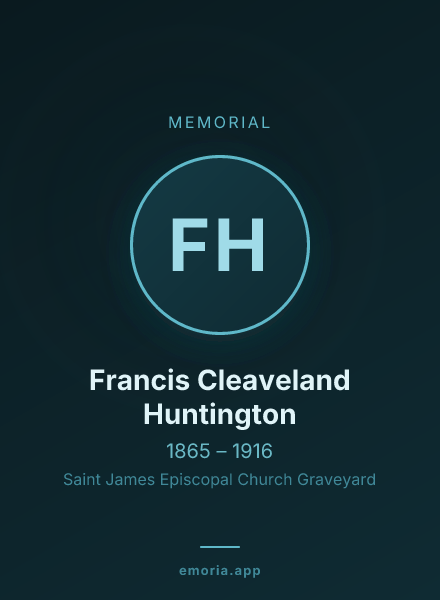 Memorial portrait of Francis Cleaveland Huntington