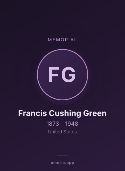 Memorial portrait of Francis Cushing Green