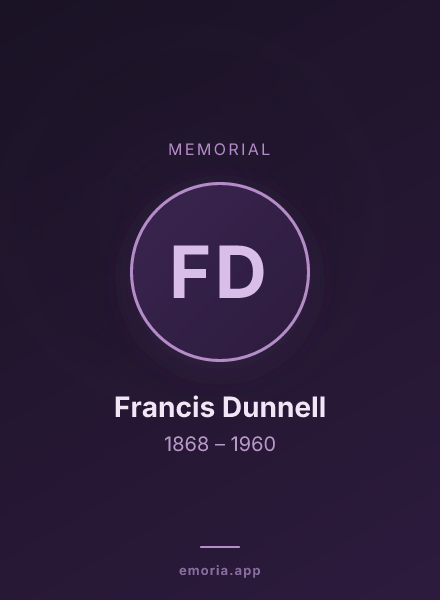 Memorial portrait of Francis Dunnell