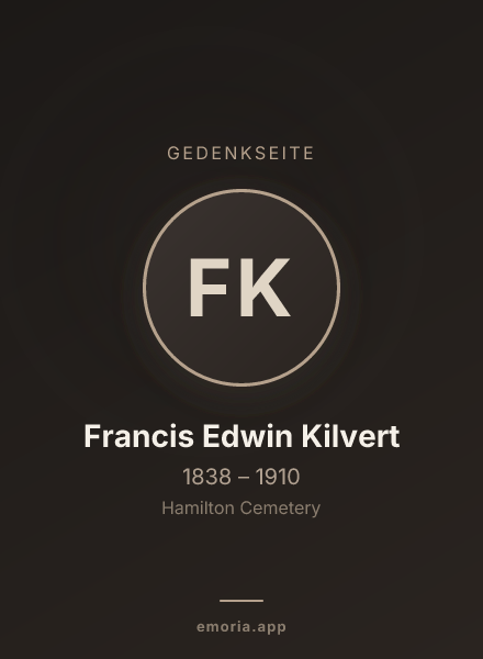 Gedenkportrait von Francis Edwin Kilvert