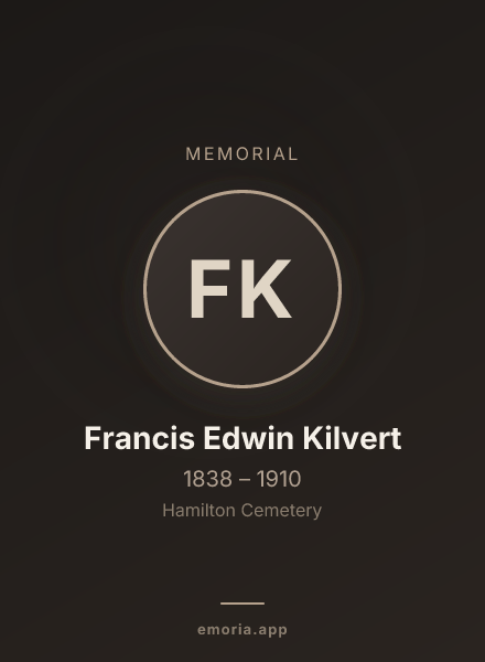 Memorial portrait of Francis Edwin Kilvert