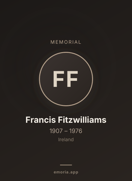 Memorial portrait of Francis Fitzwilliams