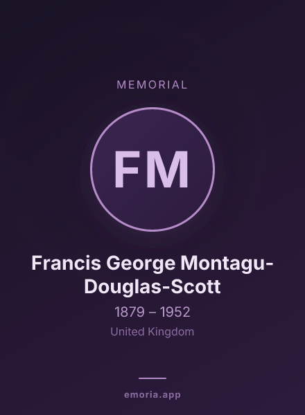 Memorial portrait of Francis George Montagu-Douglas-Scott