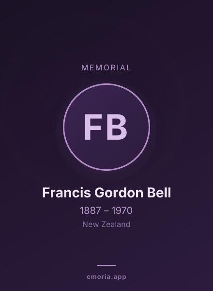 Memorial portrait of Francis Gordon Bell