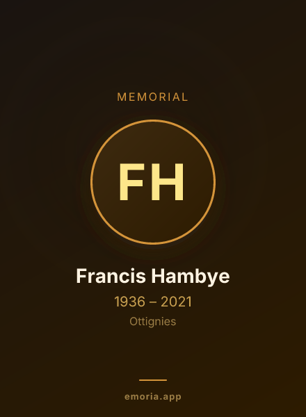 Memorial portrait of Francis Hambye