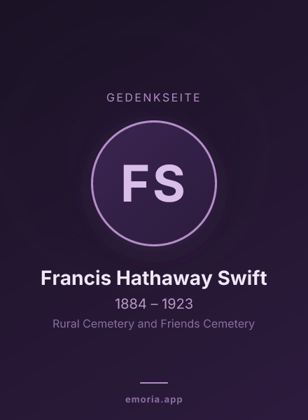 Gedenkportrait von Francis Hathaway Swift
