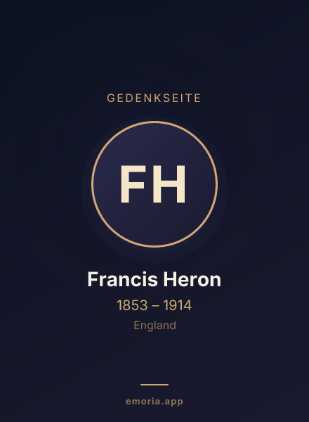 Gedenkportrait von Francis Heron