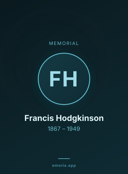 Memorial portrait of Francis Hodgkinson