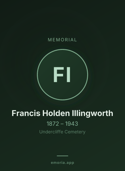 Memorial portrait of Francis Holden Illingworth