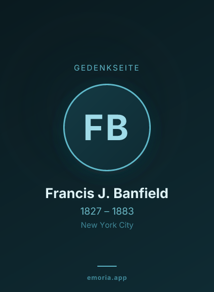 Gedenkportrait von Francis J. Banfield