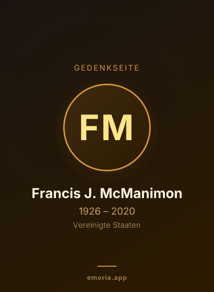 Gedenkportrait von Francis J. McManimon