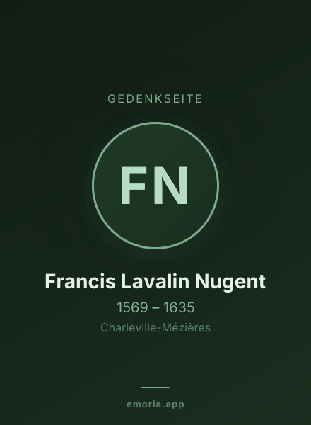 Gedenkportrait von Francis Lavalin Nugent