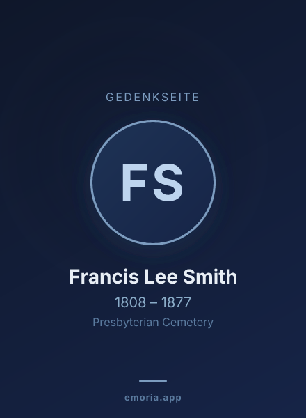 Gedenkportrait von Francis Lee Smith