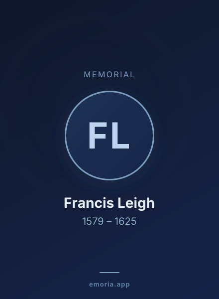 Memorial portrait of Francis Leigh