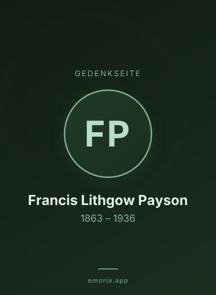 Gedenkportrait von Francis Lithgow Payson