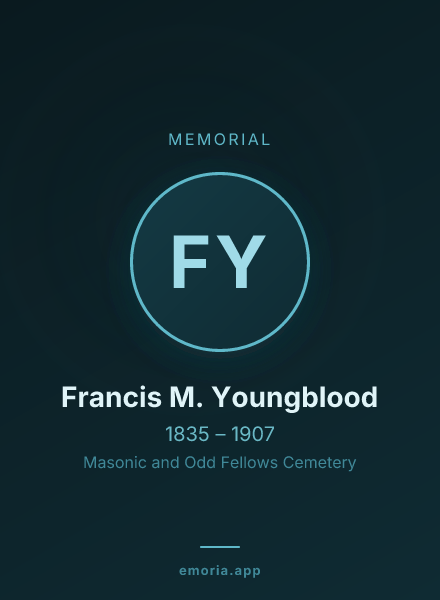 Memorial portrait of Francis M. Youngblood